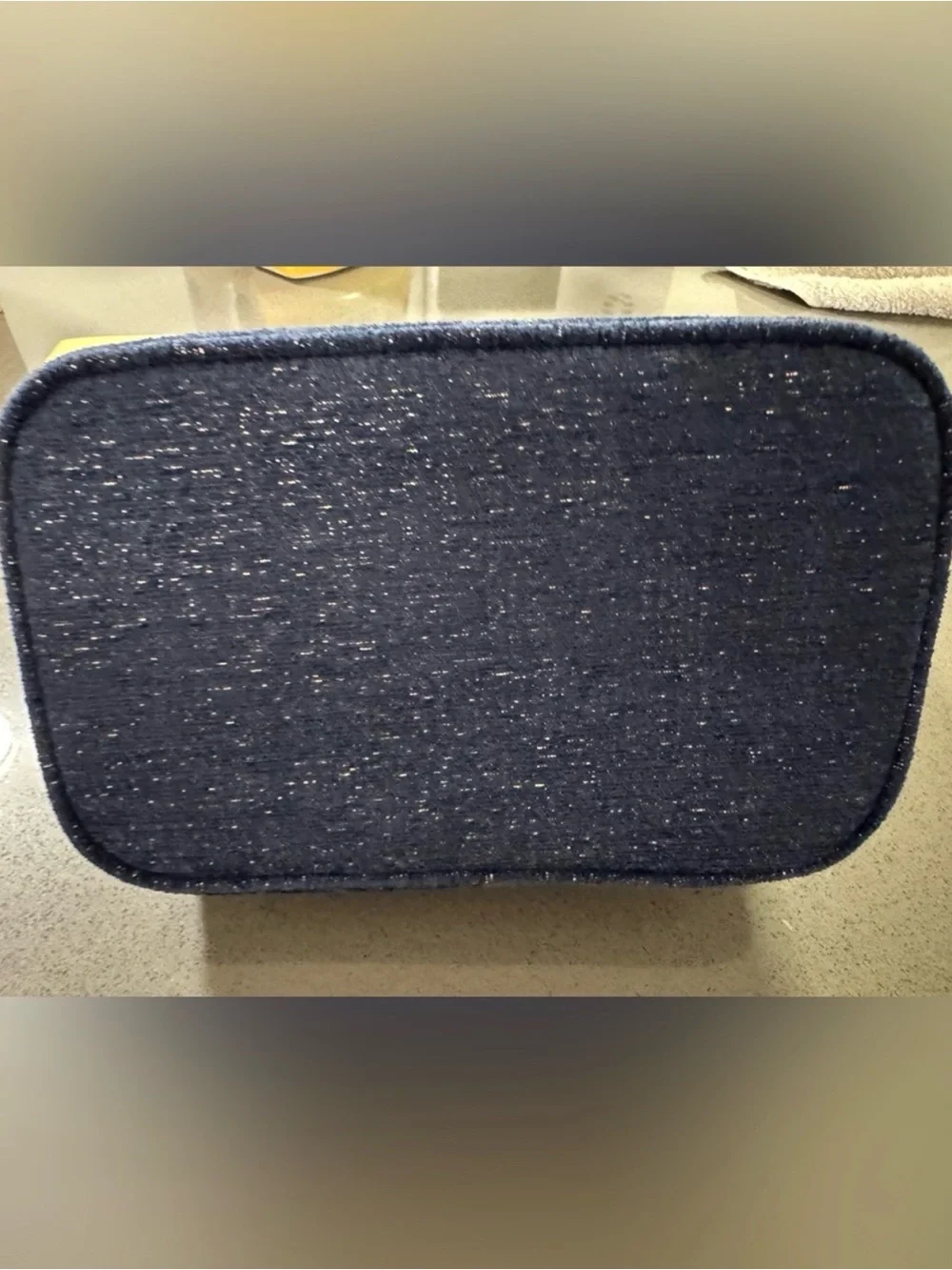 Chanel Beaute GWP✨🖤💙Navy Cosmetic Case with Gold Logo Accent